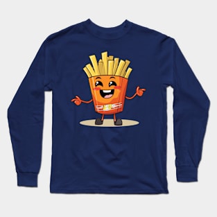 kawaii french fries T-Shirt cute Long Sleeve T-Shirt